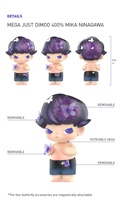 POPMART MEGA JUST DIMOO 400% MIKA NINAGAWA Figurines d'action en PVC, poupées de collection, échelle 1/12, unisexe, boîtes mystère surprise, cadeau