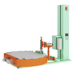 Machine d'emballage automatique de palettes en ligne, fonctionnement continu pour l'emballage en vrac de marchandises en grande quantité - Product Image 1
