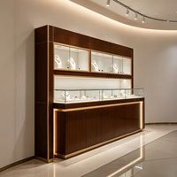 Kommerzieller Schmuck-Präsentationsstand mit Glasvitrine, LED-Beleuchtung, Anpassbaren Farben & Robustem Design