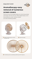 Nouveau ventilateur portable USB sans pales, mini, rechargeable, de luxe léger, pour la maison, le bureau, le dortoir, le camping en extérieur, ventilateur de refroidissement de bureau
