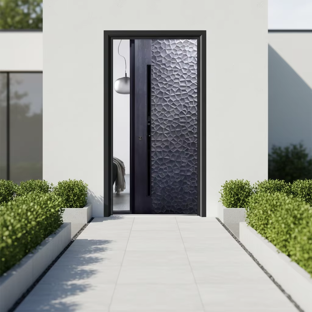 Cast Aluminum DoorHigh End Fireproof Entrance Door · image 5