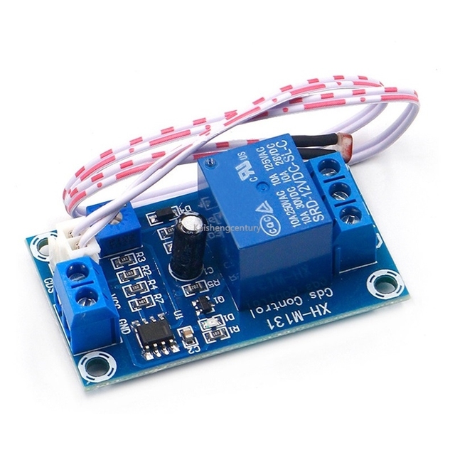 XH-M131 DC 5V 12V 24V Light Control Switch Photoresistor Relay Module Detection Sensor 10A Brightness Automatic Control Module