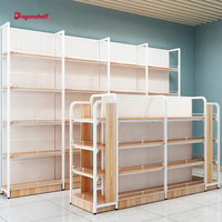Dragonshelf Vente flash Magasin Étagères de supermarché Autres fournitures d'entreposage et de supermarché Étagères en bois et en acier Étagères de pharmacie Étagère d'exposition