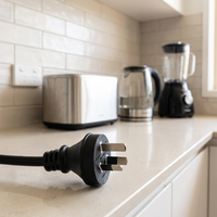 Prise australienne ignifuge de qualité supérieure avec protection contre les fuites, matériaux PVC et cuivre, pour usage industriel, hospitalier et domestique