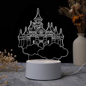 ไฟกลางคืน LED 3DNL ขนาดเล็กแบบกำหนดเองได้ ขายดี พร้อมอะคริลิคและ ABS หลากสีสัน ใช้สาย USB สำหรับห้องนอน - Product Image 6