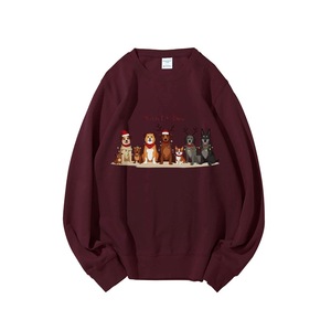 Sudadera Personalizada de Navidad para Hombre, Sudadera con Logotipo ODM, Sudadera Roja Extra Grande con Estampado Gráfico, Cuello Redondo, Sudadera Roja Elegante, Crema - Product Image 3