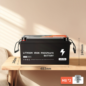 Batterie 12V 200Ah, BMS 200A, 2560Wh, batterie au phosphate de fer et de lithium pour système solaire/éolien, stockage d'énergie domestique - Product Image 5