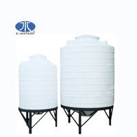 Réservoirs de stockage d'eau liquide en plastique de type vertical à fond plat rond de 500 litres pour le traitement de l'eau