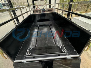Black Vintage Electric Sightseeing Bus, Retro Classic Style Multi-Passenger Shuttle Cart for Resort & Cemetery - Product Image 6