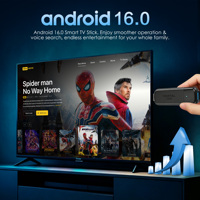 Ihomemix Nouveau RK3518 Android 16 TV Stick 2 Go RAM 8 Go 16 Go ROM Wi-Fi double bande BT5.4 Mortal M1 Boîtier de streaming 8K Wi-Fi 6 Décodeur