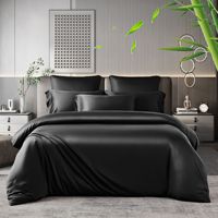 Ensemble de couette en fibre de bambou de luxe, pour la maison, été, frais, antibactérien, respirant