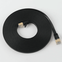 Kabel Patch Ethernet Tiongkok Cat5e Cat6 SF UTP RJ45 kabel jaringan 1M 3M dengan harga kompetitif
