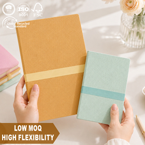 Cuaderno Personalizado con Logotipo al por Mayor, A6 Profesional, Tapa Blanda de PU, Estampado en Dorado, Rayado, Punteado, Cuadriculado, en Blanco, para Oficina y Escuela - Product Image 1