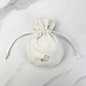 Bolsa y Caja de Embalaje para Joyería al por Mayor, con Logotipo Personalizado, para Regalo de Colgantes, con Bolsa de Joyería de Gamuza de un Solo Lado - Product Image 5
