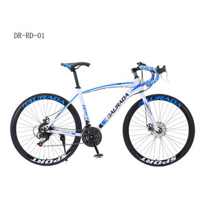 Vélo de course sur route en acier 700C 21 vitesses avec freins à disque et roues en aluminium pour hommes D2-R115-1, design léger, seulement 15 kg pour un transport facile - Product Image 1