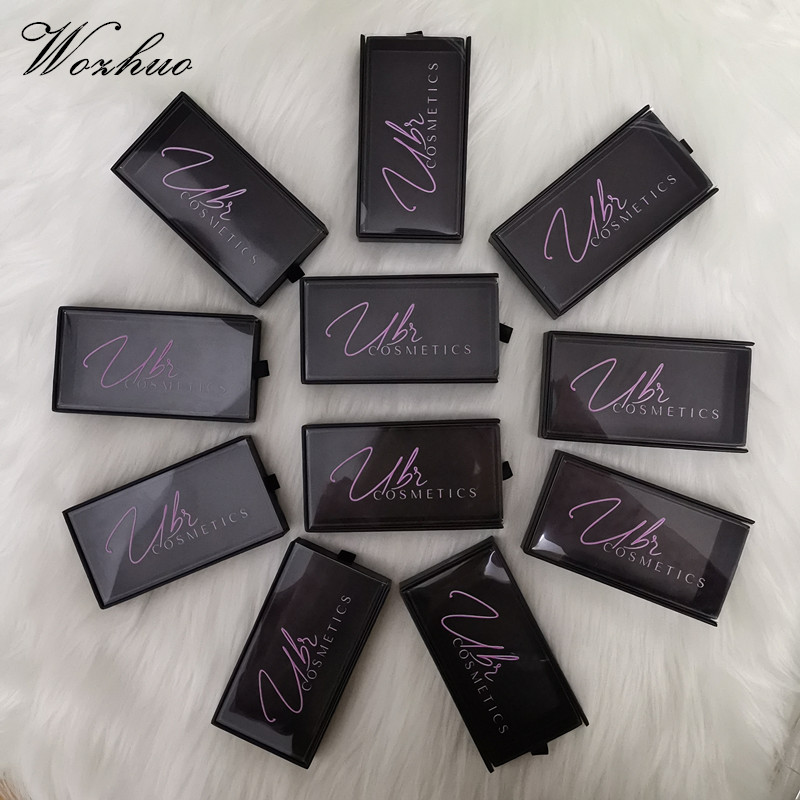 Упаковка для ресниц на заказ, коробка для ресниц с фирменной торговой маркой, оптовая продажа, черная коробка для упаковки ресниц