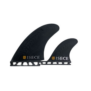 Aletas de tabla de surf de fibra de vidrio personalizadas <span class=keywords><strong>2</strong></span> + <span class=keywords><strong>1</strong></span> juego de aletas de propulsión aleta doble MR de lengüeta única con remolque para aguas oceánicas - Product Image 2