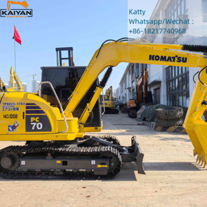 Excavadora de cadenas Komatsu PC70-8 usada en buen estado, de segunda mano, original japonesa, maquinaria de construcción de 7 toneladas en venta. - Product Image 5
