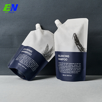 PLA BOPP recycler le plastique biodégradable imprimé personnalisé emballage de savon liquide détergent à lessive sacs de recharge pochette à bec verseur debout