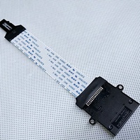 Câble plat 10 Cm TF Micro Sd à Sd câble d'extension lecteur de carte avec câble d'extension de trou de vis de fixation