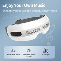 Phenitech Air Pressure and Vibrating Hot Cold Eye Massager avec compresse thermique Visible Eye Care Mask Music Feature