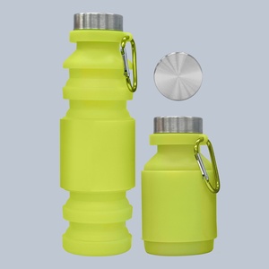 Botella de Agua Plegable de Silicona al por Mayor, 550 ml, Libre de BPA, a Prueba de Fugas, Plegable, para Regalo, Comercio Electrónico, Supermercado - Product Image 3
