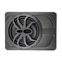 Subwoofer Activo Profesional de 10 Pulgadas con Rejilla Tipo Araña, 180W, Amplificador Integrado, 20-250Hz, Entrada de 4 Canales de Alto Nivel, Bobina Simple para Auto