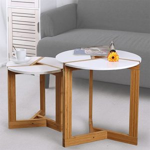 Mesa de Centro Triangular Moderna de Estilo Árabe, Mesa Auxiliar de Madera MDF para Dormitorio Infantil, Mesa de Centro Baja de Estilo Japonés, Mesa Auxiliar de Madera Antigua - Product Image 4