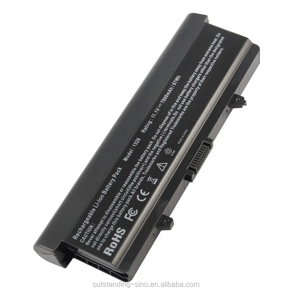 Replacement laptop battery for Dell Inspiron 1525 1526 1545 1546 Vostro 500 XR693 K450N J399N