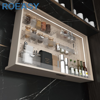 Système de rangement modulaire intelligent pour cuisine avec mécanisme de levage motorisé, solution de cuisine dissimulée pour la maison, armoire à levage intelligente