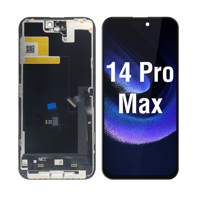 Jk Incell FHD Soft OLED Touch Screen for iPhone 14 Pro Max Lcd No Frame Refresh Rate 60Hz Smart Phone Repair Phone Screen Panel