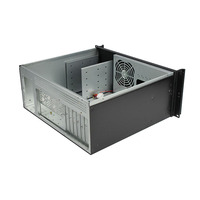 Châssis de serveur 4U BTX en alliage d'aluminium pour montage en rack, avec ventilateur, alimentation redondante à échange à chaud, supportant 7 emplacements PCIe, stock industriel