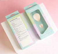 Boîte d'emballage cosmétique en carton ondulé écologique pour soins de la peau et rouges à lèvres avec doublure en éponge pour vernis à ongles