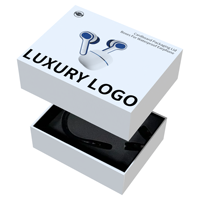 Couvercle d'emballage en carton pour écouteurs de luxe avec logo personnalisé en Offre Spéciale et boîtes-cadeaux de boîte de base pour écouteurs étanches