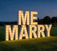 Nouvelles lettres lumineuses géantes de 18 pouces, 3 pieds, 4 pieds, 5 pieds, lettres lumineuses pour fête, chiffres lumineux pour fête, décoration pour baby shower, mariage, LOVE MARRY ME