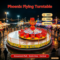 Manège d'extérieur à conception nouvelle : Plateforme tournante Phoenix 380V 15kW pour aires de jeux urbaines