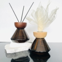 Nouvelle Bouteille en Verre Conique à Fond Épais de 100 ml pour Aromathérapie, Diffuseur Sans Flamme, Bouteille d'Huile Essentielle 2026