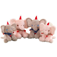 Adorable petit éléphant en peluche super doux, jouet en peluche pour dormir, poupée apaisante, cadeau d'anniversaire, ODM unisexe