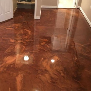 สีบรอนซ์แดง & สีน้ำตาลเข้ม & สีขาวมุก  น้ำยาเคลือบพื้นอีพ็อกซี่เมทัลลิก - Product Image 1