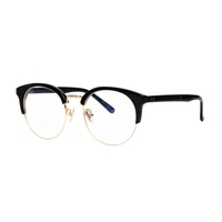 Monture de lunettes optiques circulaire classique en acétate et métal, style professionnel, texture stable, personnalisable, vente en gros Jnloo RENE