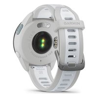 Reloj Inteligente Garmin (AMOLED) FORERUNNER 165 Music Gris Niebla Blanco Piedra 43 mm Silicona Líquida GPS Monitor de Ritmo Cardíaco Óptico
