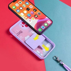 Cordon tour de cou en silicone de 120 cm avec porte-clés imprimé pour coque de téléphone universelle - Product Image 3