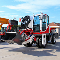 Camion malaxeur à béton autochargeur de Chine, mini malaxeur à béton hydraulique autochargeur facile à utiliser