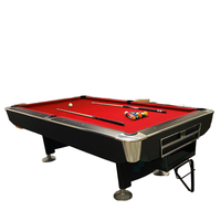 Table de billard de style moderne à 9 boules American Standard de 8 pieds et 9 pieds avec ardoises de billard et de billard à retour automatique à vendre