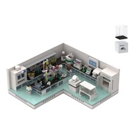 Blocs en plastique ABS personnalisés, souvenirs d'entreprise pour invités, modèle de machine hospitalière, ensembles de blocs de construction MOC, modèle réduit à l'échelle 1:12