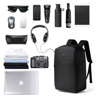 Nouveau sac à dos pour ordinateur portable de 16 pouces pour hommes, imperméable, minimaliste, en polyester, grande capacité, pour les trajets quotidiens, OEM