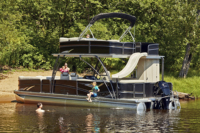Nouveau bateau ponton en aluminium à double pont de luxe Kindle 40FT pour les fêtes