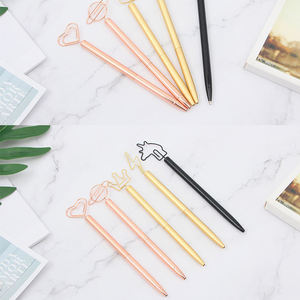 Nouveaux stylos à bille en métal fantaisie avec logo et clip de dessin animé - Product Image 6