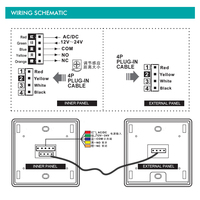 Module de contrôle d'accès sans fil Wi-Fi moderne pour portes automatiques, hôtels et ateliers, avec télécommande par téléphone portable