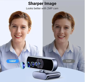 <span class=keywords><strong>Webcam</strong></span> Full HD 1080P avec microphone, caméra USB pour ordinateur portable, ordinateur de bureau, diffusion en direct, vidéoconférence, travail - Product Image 3